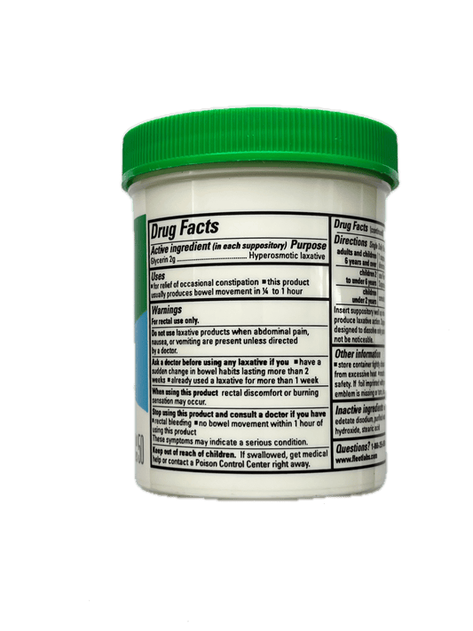 Fleet Glycerin Laxative Suppositories for constipation and douching image 1