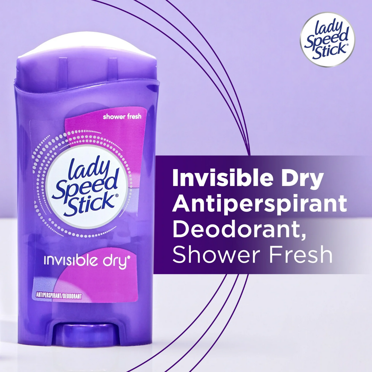 Lady Speed Stick Invisible Dry Antiperspirant And Deodorant Stick, Powder Fresh
