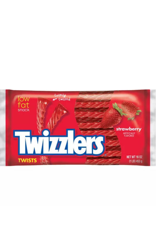 TWIZZLERS Twist Strawberry Mega Pack Sweets – 1LB / 453g image 1