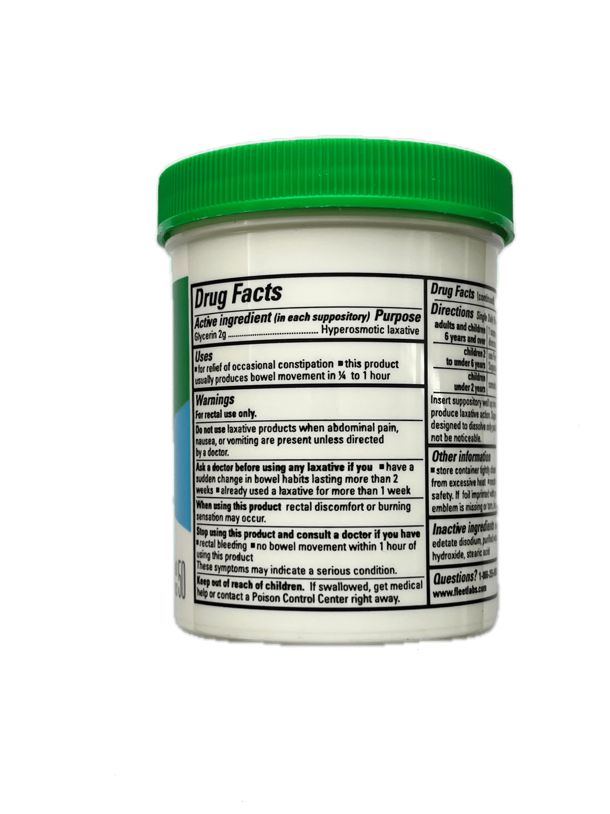 Fleet Glycerin Laxative Suppositories for constipation and douching image 1