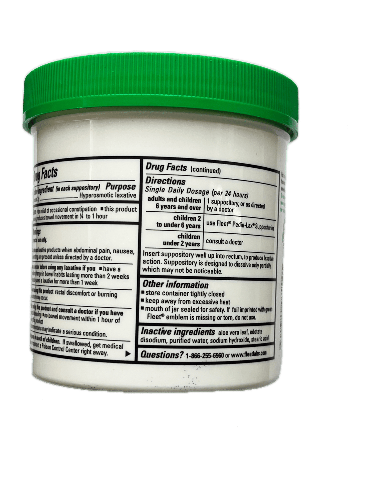 Fleet Glycerin Laxative Suppositories for constipation and douching image 2