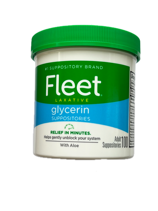 Fleet Glycerin Laxative Suppositories for constipation and douching image 0