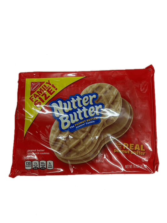 Nutter Butter Family Size X1 Huge 453g Pack American Import Cookies Biscuits image 0
