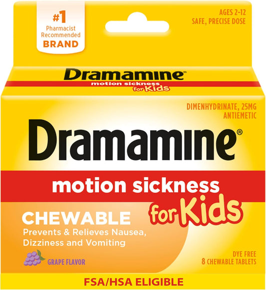 Dramamine Motion Sickness Tablets – Fast Relief for Nausea & Dizziness. Dramamine Kids