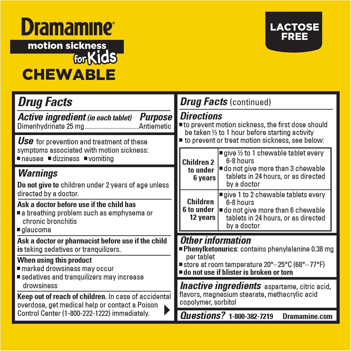 Dramamine Motion Sickness Tablets – Fast Relief for Nausea & Dizziness. Dramamine Kids