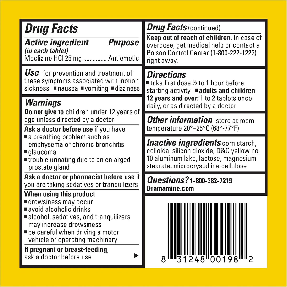 Dramamine Motion Sickness Tablets – Fast Relief for Nausea & Dizziness. Dramamine Kids