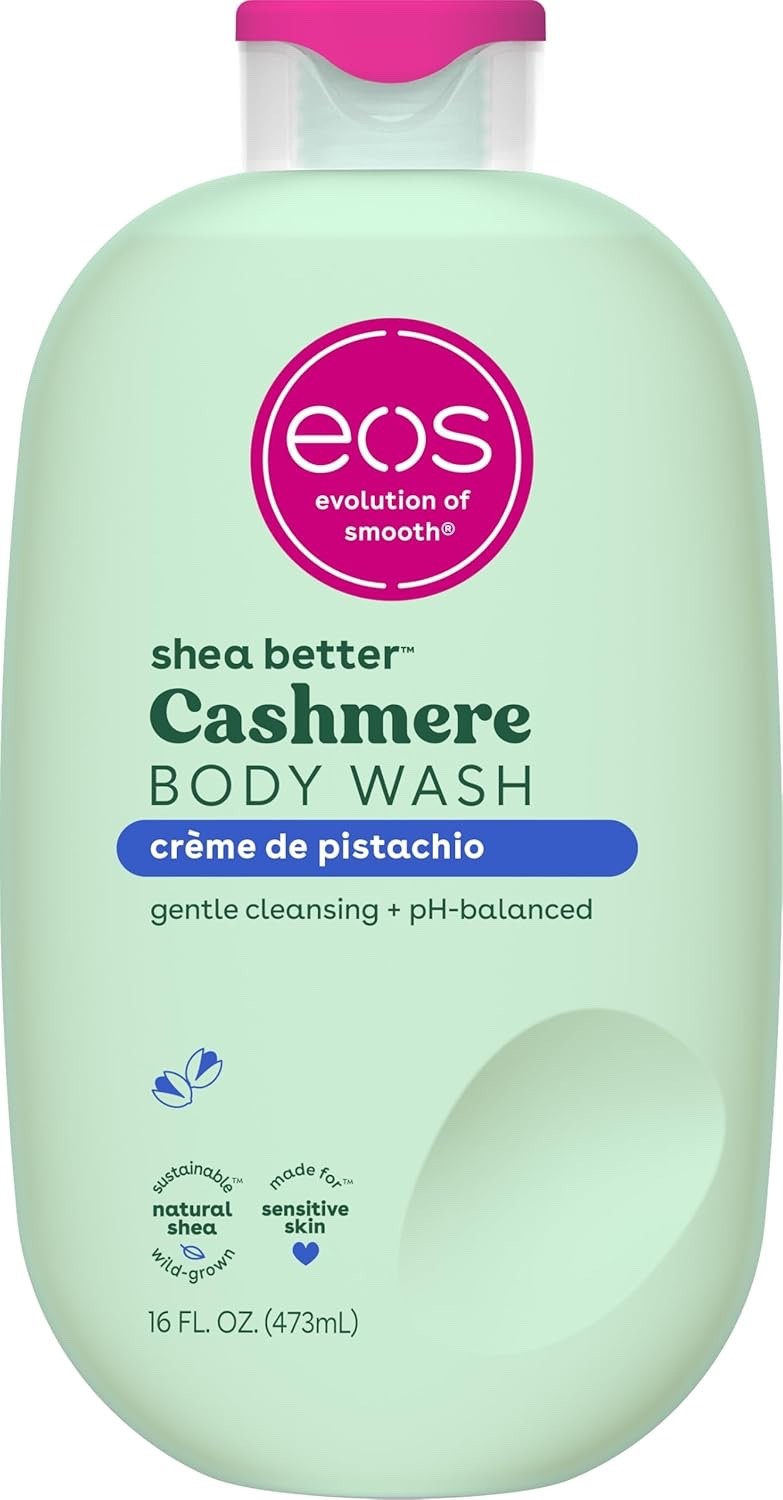eos Shea Better Cashmere Body Wash,  Pink Champagne, Vanilla, Pistachio Creamy Gel 16 fl oz