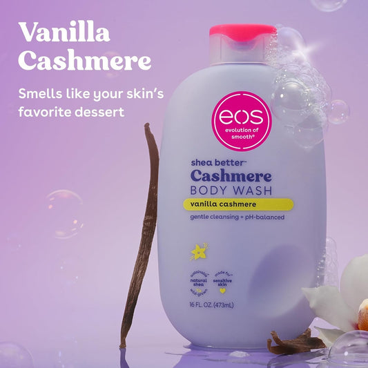 eos Shea Better Cashmere Body Wash,  Pink Champagne, Vanilla, Pistachio Creamy Gel 16 fl oz