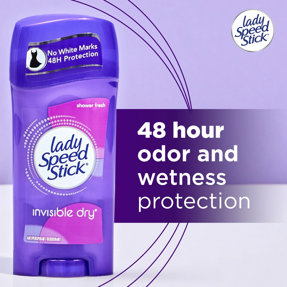 Lady Speed Stick Invisible Dry Antiperspirant And Deodorant Stick, Powder Fresh