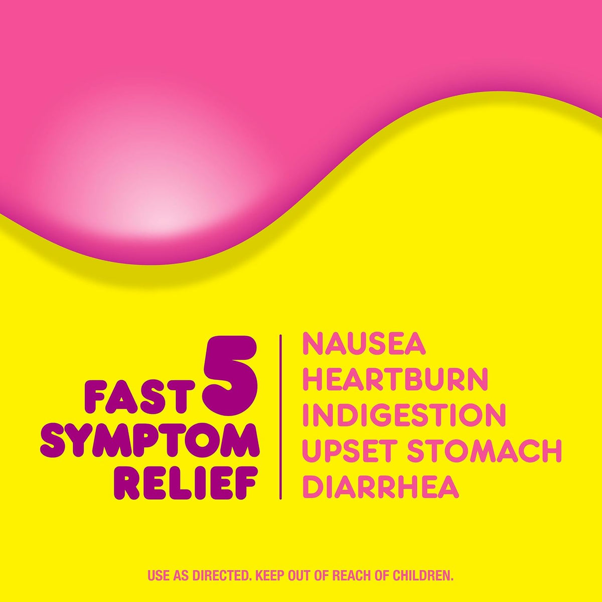 Pepto Bismol Chewable Tablets, Fast and Effective Digestive Relief from Nausea, Heartburn, Indigestion, Upset Stomach, Diarrhoea, 24 count