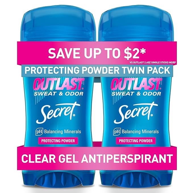 Secret Clear Gel Antiperspirant Deodorant for Women, 72hr Breathable Sweat & Odour Protection, Instant Freshness & Gentle, PH Balancing Minerals, 2.6 oz