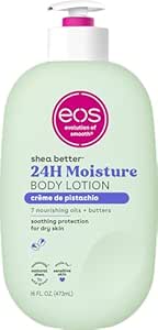 eos Shea Better Body Lotion Vanilla Cashmere, 24-Hour Moisture Skin Care, Lightweight & Non-Greasy, Natural Shea, Vegan, Vanilla Body Lotion, 16 fl oz - Creme de Pistachio image