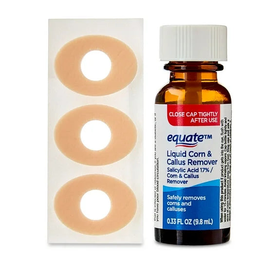 Equate Liquid Corn & Callus Remover Feet and Hand Care 9.8m