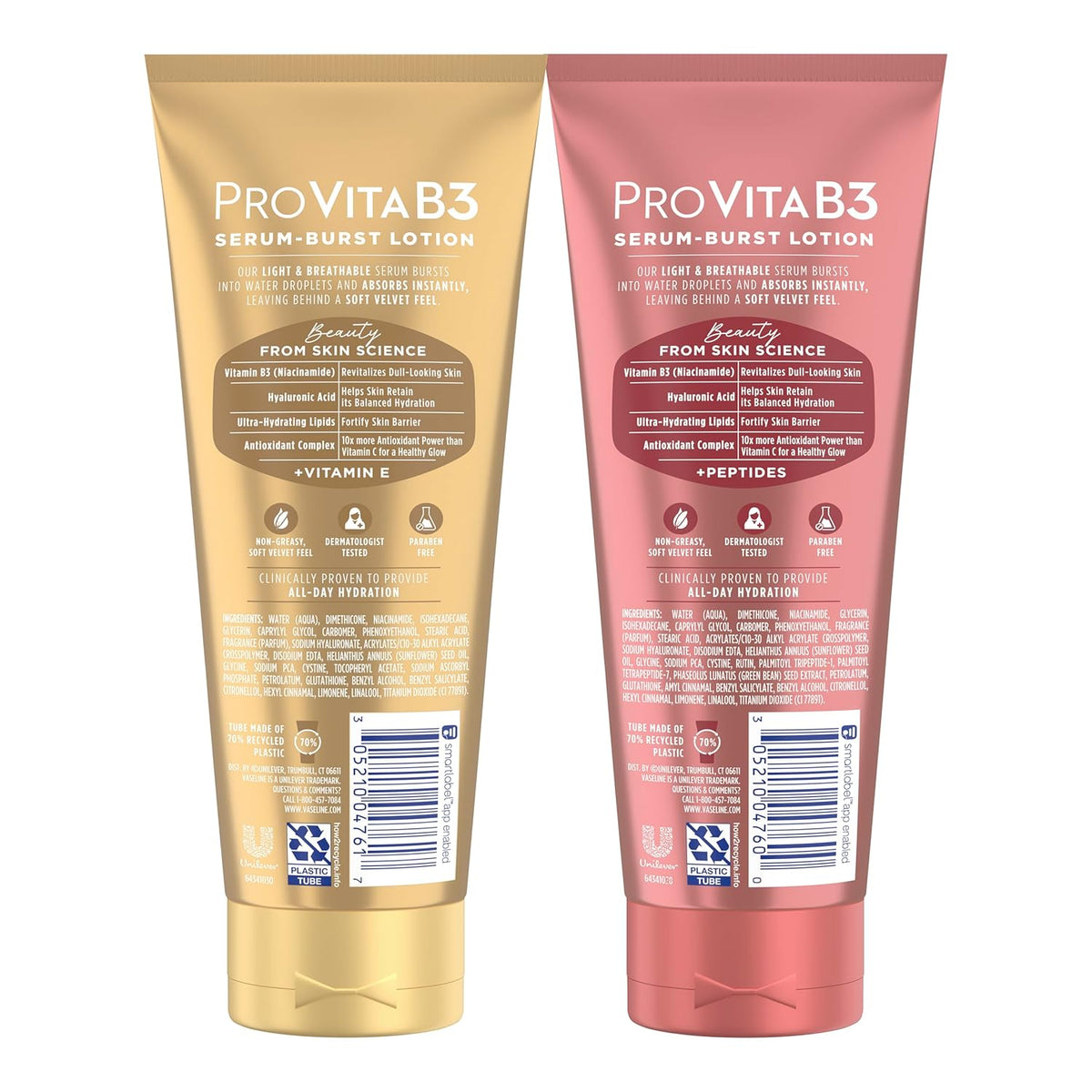 Vaseline Pro Vita B3 Niacinamide Serum Burst Lotion Luminous Glow & Supple Soft