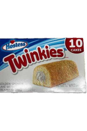 Hostess Twinkies golden sponge cakes with creamy filling – classic American snack cakes