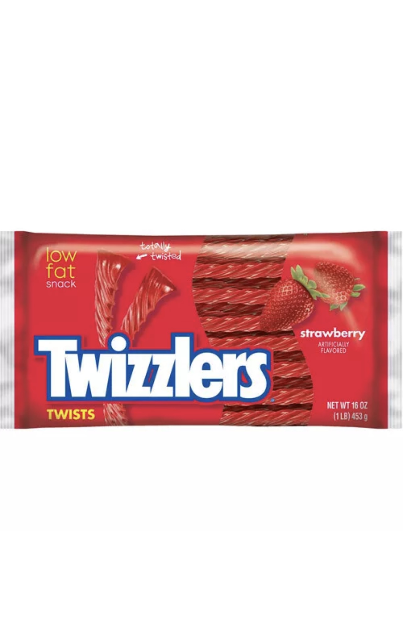Twizzlers Strawberry Twist Mega Pack 1LB / 453g – chewy licorice-style strawberry sweets