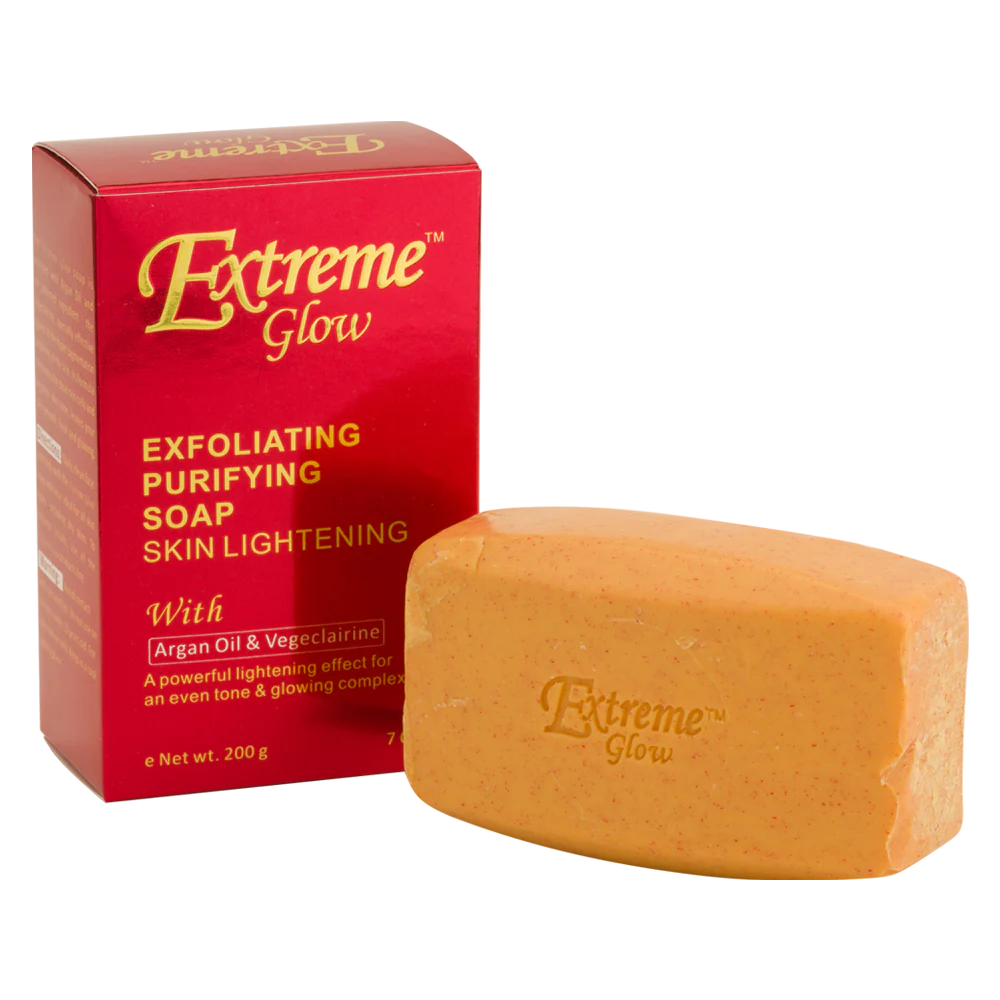 Extreme Glow Exfoliating and Purifying Soap for deep cleansing, brightening, and smooth skin