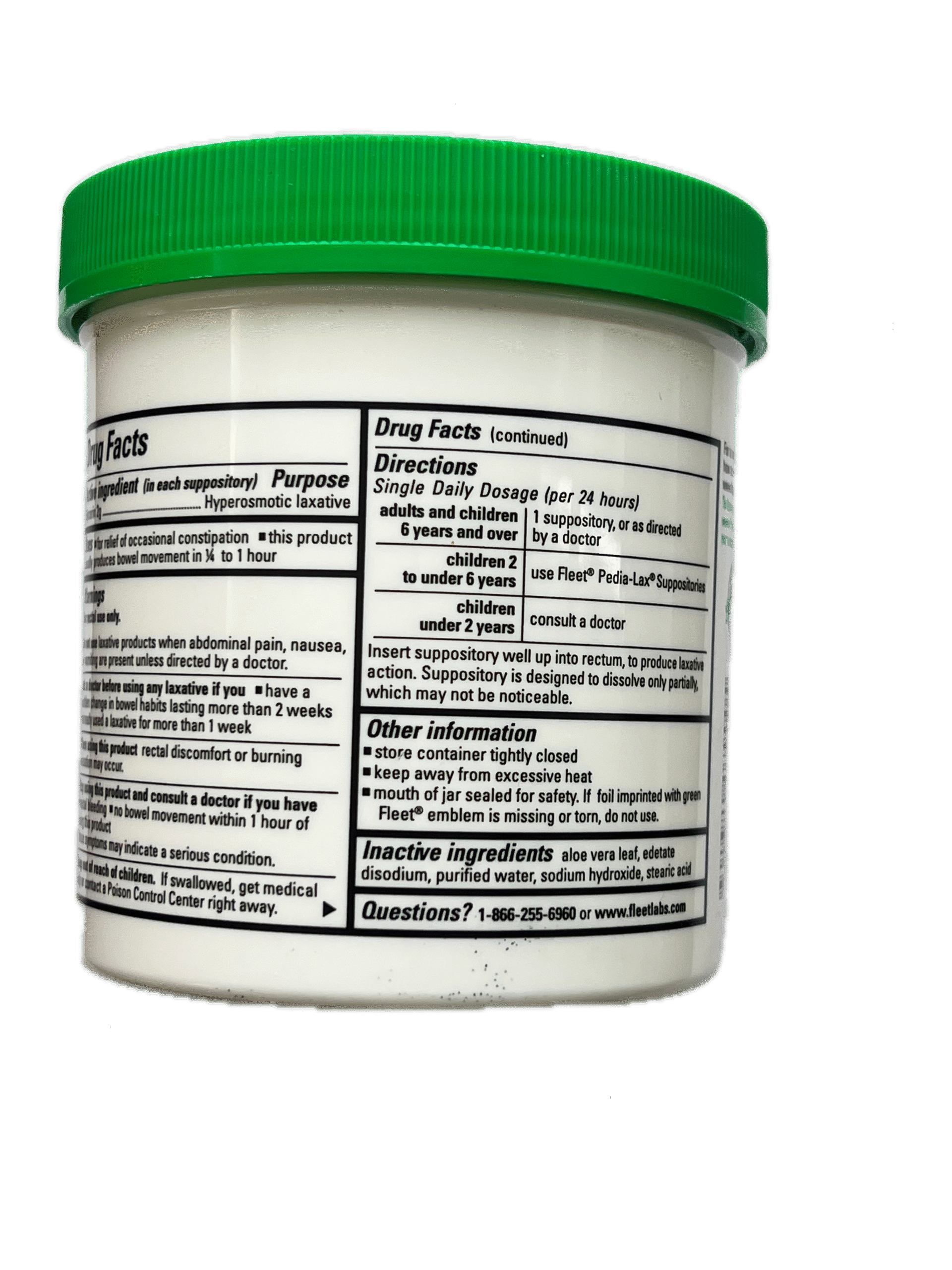 Fleet Glycerin Laxative Suppositories for constipation and douching - Image 3