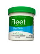 Fleet Glycerin Suppositories 100 count box for gentle and fast constipation relief